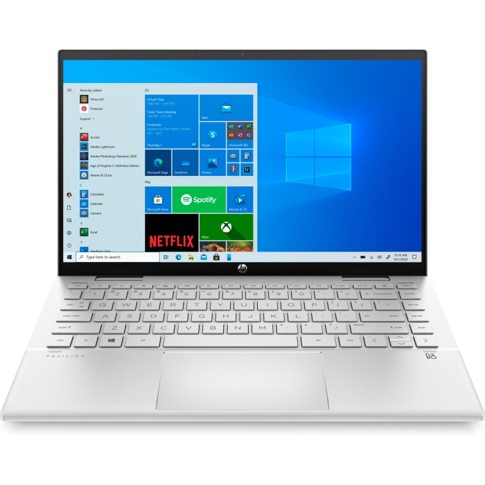 Ноутбук HP Pavilion 14x360 14-dy0007ur 14"(1920x1080 IPS)/Touch/Intel Core i3 1125G4(2Ghz)/8192Mb/512PCISSDGb/noDVD/Int:Intel UHD Graphics - UMA/Cam/WiFi/war 1y/Natural silver /W10 + fingerprint 3B3Q8EA 3B3Q8EA