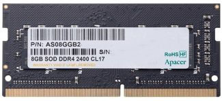 Модуль памяти Apacer 8GB DDR4 2400 SO DIMM Non-ECC, CL17, 1.2V, AS08GGB24CEYBGH, RTL (903051) ES.08G2T.GFH ES.08G2T.GFH
