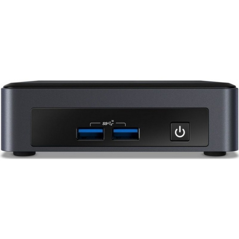Неттоп Intel BKNUC8I3PNH Nettop NUC, Core i3-8145U, 3.9 GHz Turbo, DDR4-2400 SODIMM (up to 32Gb max), VGA UHD Graphics 620 (USB-C(DP1.2)+2xHDMI 2.0a), 4xUSB3.1, 1x m.2 SSD, 1x2.5HDD, GBL, WiFi+BT, SDXC slot, Black,VESA, no powercord, IR-port, Kensing BKNUC8I3PNH