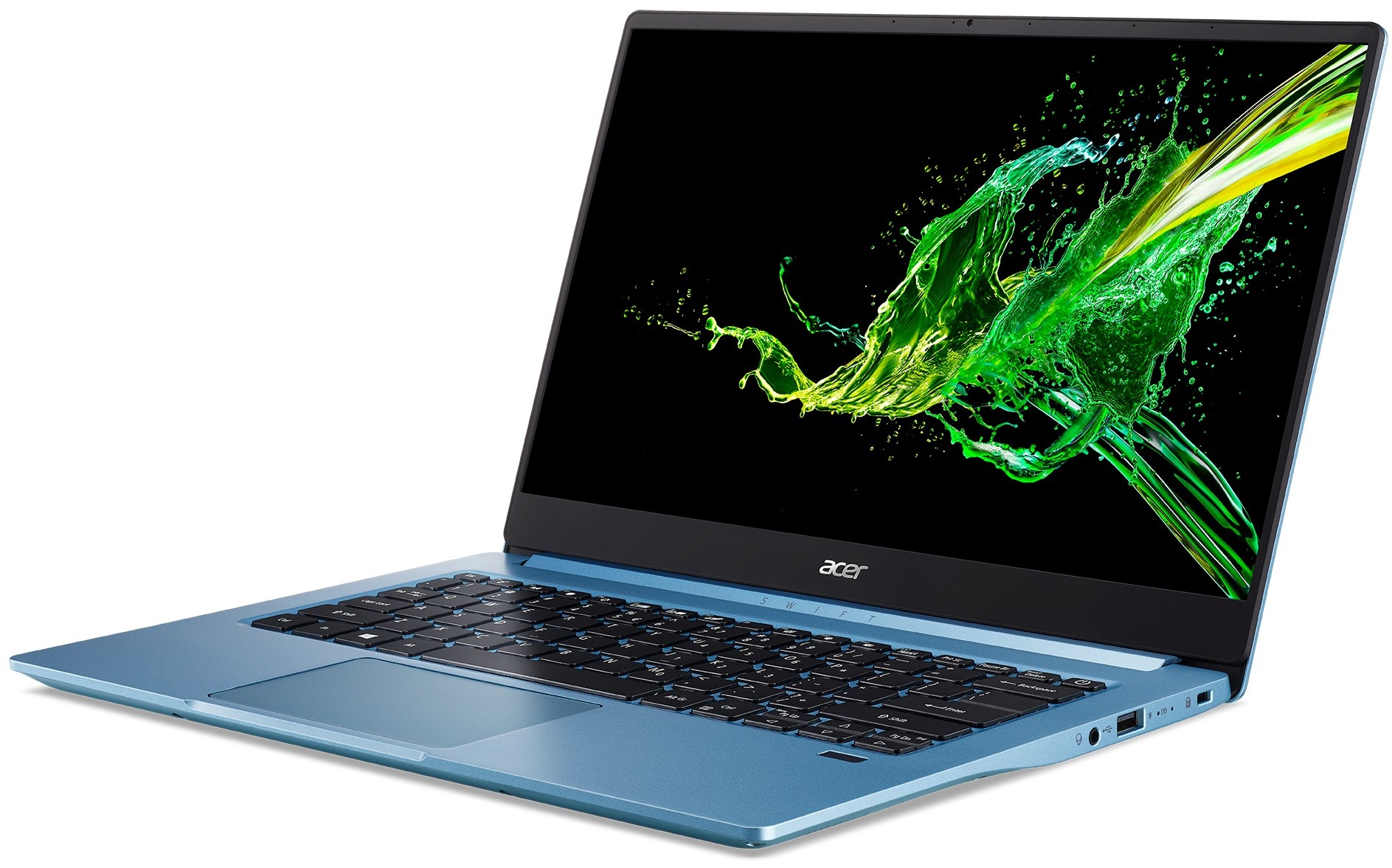 Ультрабук Acer Swift 3 SF314-57G-70XM Core i7 1065G7/16Gb/SSD1Tb/nVidia GeForce MX350 2Gb/14"/IPS/FHD (1920x1080)/Windows 10 Single Language/lt.blue/WiFi/BT/Cam NX.HUFER.002 NX.HUFER.002