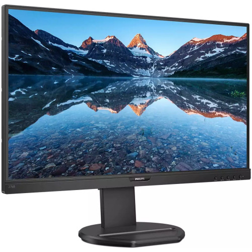 Монитор Philips 27" черный IPS 2560x1440 75Hz 4ms 178/178 350cd 1000:1 8bit HDMI1.4 DispalyPort1.2 webcam 3xUSB3.2 USB-C3.2 Pivot 2x2W VESA 276B9H/00 276B9H/00