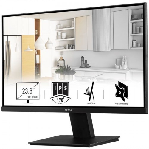 Монитор MSI 23,8" Pro MP241 Black (IPS, 1920x1080, D-sub+HDMI, 7 ms, 178°/178°, 250 cd/m, 1000:1, 75Hz) 9S6-3BA9CH-002 9S6-3BA9CH-002