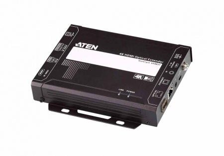 Удлинитель ATEN HDMI+AUDIO+USB+RS232+IR+ETHERNET, 10 км,, 2xОптич,волокно одномод,1310нм, HDMI+5 клемм+USB B/A+3 клеммы+RJ45+MINIJACK+SFP, ~, 2xDC 5,3V, (макс,раз,4096x2160/3840x2160 60Hz 4:2:0/30Hz 4:4:4;HDMI 2,0/HDCP 2,2) VE883K2-AT-G VE883K2-AT-G