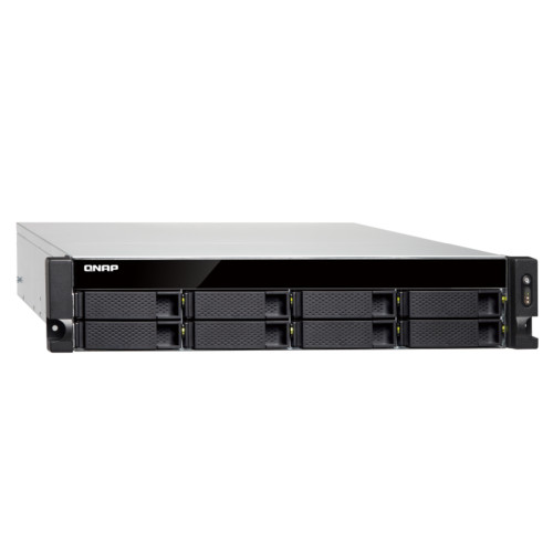 Сетевое хранилище QNAP NAS 8-bay quad-core 1.7 GHz rackmount NAS with 250W PSU, 4GB DDR4 UDIMM RAM (max 16GB), SATA 6Gb/s, 2x 10GbE SFP+ LAN, 2x GbE LAN, 1x PCIe Gen2 x2 slot TS-832XU-4G TS-832XU-4G