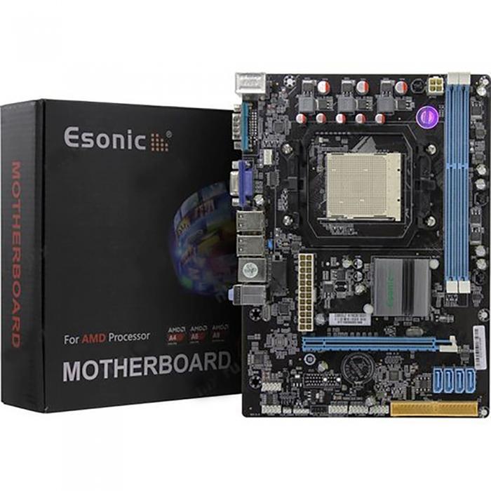 Материнская плата Esonics , AM2, nVIDIA MCP68, 2xDDR3-1333, D-Sub, 1XPCIex16, 1xIDE, 4SATA, LAN, 6Ch Audio, COM, 2xPS/2, mATX, RTL C68EGL2 C68EGL2