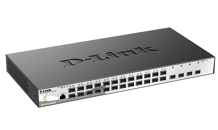 Коммутатор D-Link L2 Managed Switch with 24 100/1000Base-X SFP ports and 4 10GBase-X SFP+ ports DGS-1210-28XS/ME/B1A DGS-1210-28XS/ME/B1A