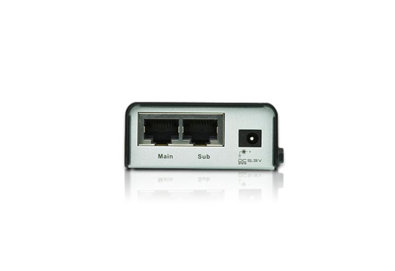 Удлинитель ATEN DVI/HDTV/WUXGA+AUDIO, 60 м., 2xUTP Cat5e, DVI-D+MINIJACK, F, без шнуров, 2xБ.П.220> 5.3V VE602-AT-G VE602-AT-G
