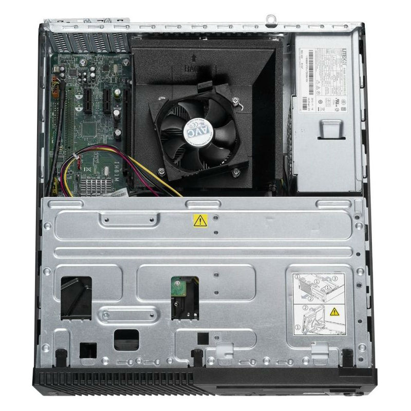Персональный компьютер Lenovo Intel Core i3 4170(3.7Ghz)/8192Mb/500Gb/noDVD/Int:Intel HD4400/war 3/3/3 on-sitey/black/W7Pro 10B4S37200 10B4S37200