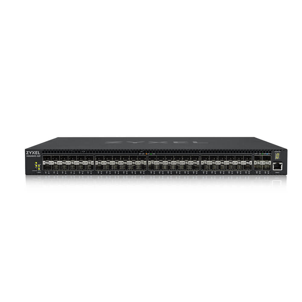 Коммутатор ZYXEL XGS4600-52F, L3, 48xSFP, 4xSFP+, 2 источника питания DC XGS4600-52F-ZZ0102F XGS4600-52F-ZZ0102F
