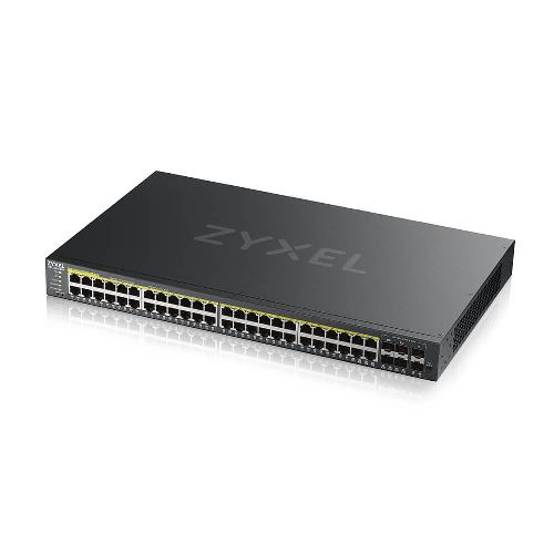 Коммутатор Zyxel гибридный L2 PoE+ NebulaFlex Pro GS2220-50HP, rack 19", 44xGE PoE+, 4xCombo (SFP/RJ-45 PoE+), 2xSFP, бюджет PoE 375 Вт, автономное/облачное управление GS2220-50HP-EU0101F GS2220-50HP-EU0101F #3