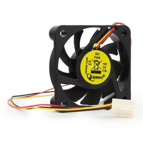 Вентилятор Gembird 50x50x10, подшипник, 3 pin, провод 25 см D50BM-12AS D50BM-12AS