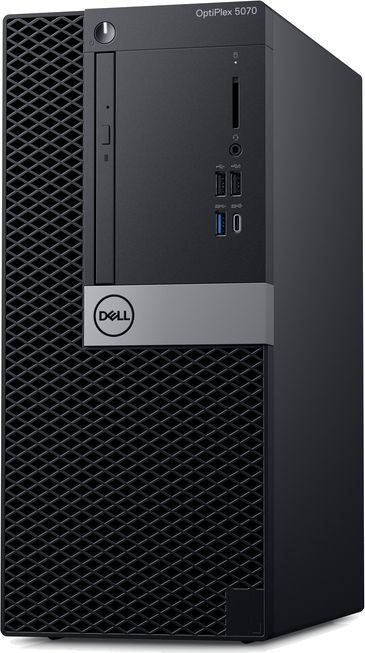 Компьютер Dell Optiplex 5070 MT i7 9700 (3)/8Gb/1Tb 7.2k/UHDG 630/DVDRW/Windows 10 Professional Multi Language/GbitEth/260W/клавиатура/мышь/черный 486-38811 486-38811