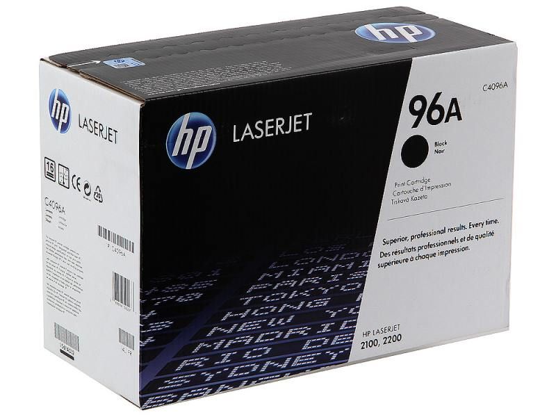 Тонер-картридж HP 96A Black для LJ 2100/2200 (5000 стр) C4096A C4096A