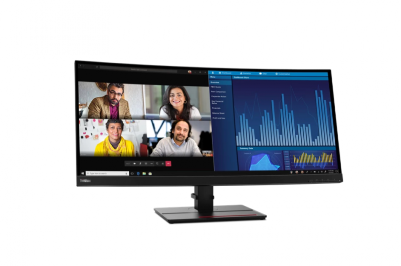 Монитор Lenovo 34" ThinkVision P34w-20 21:9 WQHD (3440x1440) IPS, 4ms, 1000:1, 300cd/m2, 178/178, 2xHDMI 2.0, 1xDP 1.2, 1xDP Out, USB HUB (4xUSB 3.2 Gen1), 1xAudio Out (3.5 mm),Speakers 2x3W,Tilt, Swivel, 3YR 62CCRAT3EU 62CCRAT3EU