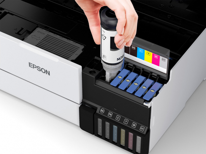 МФУ Epson струйный Epson L8160 (A4, 6цв., принтер/сканер/копир, 5760х1440dpi, 32(32)ppm, Duplex, СНПЧ, WiFi, Lan, USB) C11CJ20404 C11CJ20404