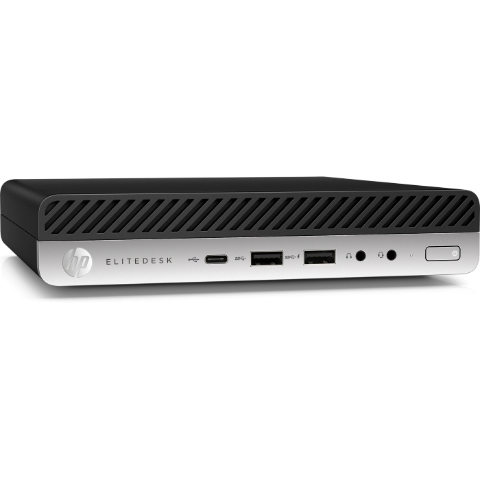 Компьютер HP EliteDesk 800 G4 Mini Core i5-8500T 2.1GHz,8Gb DDR4-2666(1),256Gb SSD,WiFi+BT,USB kbd+mouse,Stand,VGA,Intel Unite,3y,Win10Pro 4KV76EA 4KV76EA