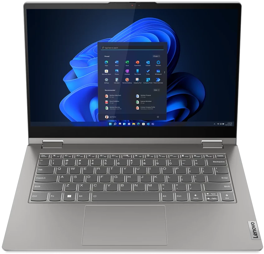 Ноутбук Lenovo ThinkBook 14s Yoga G2 IAP 14.0'' FHD(1920x1080) IPS/TOUCH/Intel Core i5-1235U 1.30GHz (Up to 4.40GHz) Deca/16GB/512GB SSD/Integrated/WiFi/BT5.1/FHD Web Camera/microSD/60Wh/8,3 h/1,5 kg/W11Pro/1Y/GREY  21DM0008RU 21DM0008RU #5