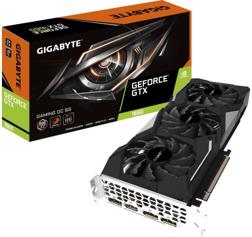 Видеокарта Gigabyte GTX 1660 PCI-E  6144Mb 192bit GDDR5 1785/8002/HDMIx1/DPx3/HDCP GV-N1660GAMING OC-6GD GV-N1660GAMING OC-6GD