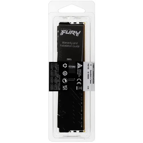 Модуль памяти Kingston  FURY Beast Black 16GB 3200MHz DDR4 CL16 DIMM KF432C16BB1/16 KF432C16BB1/16