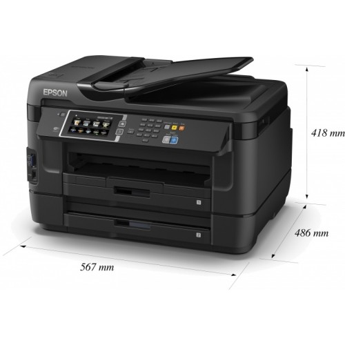 МФУ Epson WorkForce WF-7620DTWF, А3, 4800х2400 dpi, 32 стр/мин, USB, LAN, Wi-Fi C11CC97302 C11CC97302