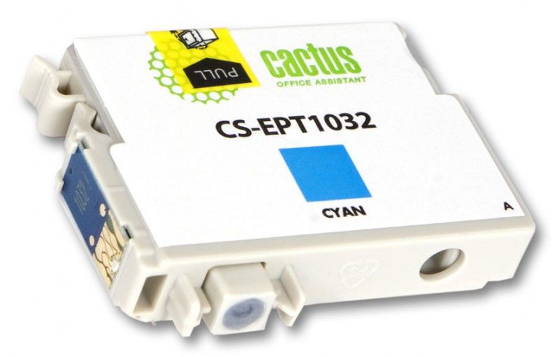 Картридж Cactus струйный CS-EPT1032 голубой для Epson Stylus Office T1100/TX510/TX510fn/TX550/TX550w CS-EPT1032 CS-EPT1032