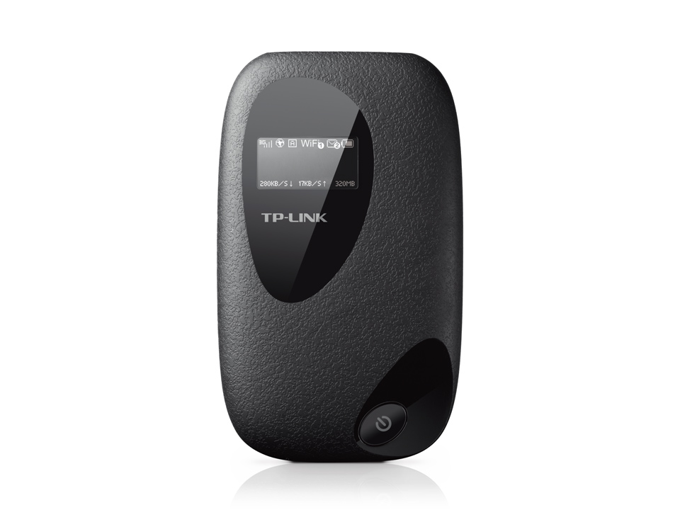 Маршрутизатор TP-Link встроенный 3G-модем, слот SIM, OLED display, аккумулятор на 2000 мАч, слот micro SD, 72 Мбит/с Wi-Fi M5350 M5350