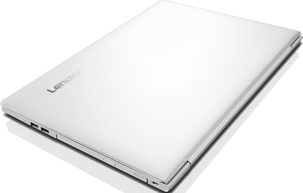 Ноутбук Lenovo IdeaPad 510-15 (80SV0047RK) 510-15IKB, 15.6" FHD IPS , i7-7500U (2.7GHz), 8GB (4+4), 1TB, nVidia GeForce G940MX 4GB, WiFi, BT, WebCam, Win 10, White 80SV0047RK