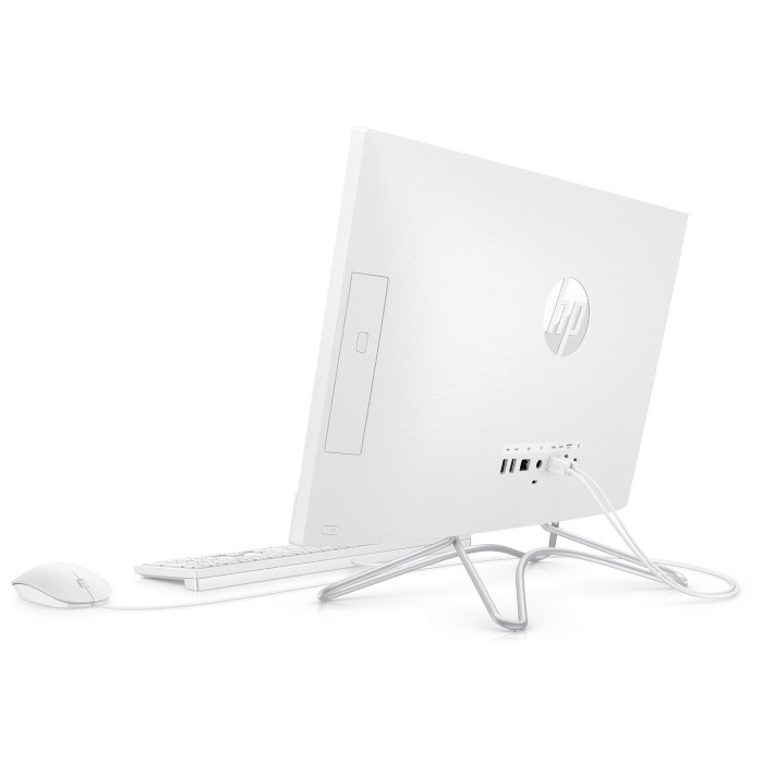 Моноблок HP 200 G4 i3-10110U 21.5in-AiO / 8GB / 256GB M.2 PCIe NVMe / W10p64 / DVD-WR / 1yw / kdb / mouseWhiteUSB / Realtek RTL8821CE AC 1x1 BT 4.2 WW / RTF Card / Sea and Rail / Snow White with  5MP WebCam 9UG57EA 9UG57EA