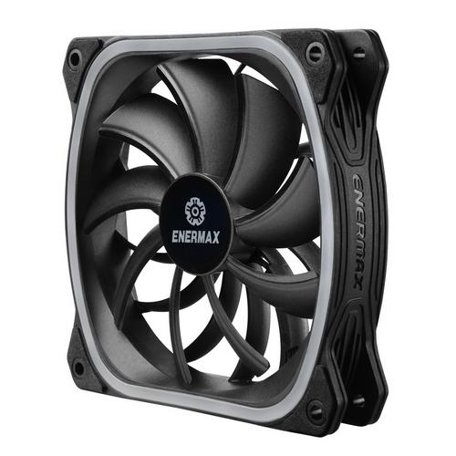 Вентилятор Enermax SquA, 120mm, 300~1500rpm, 24.53~68.27CFM, 12~23dBA, PWM, RGB UCSQARGB12P-SG UCSQARGB12P-SG