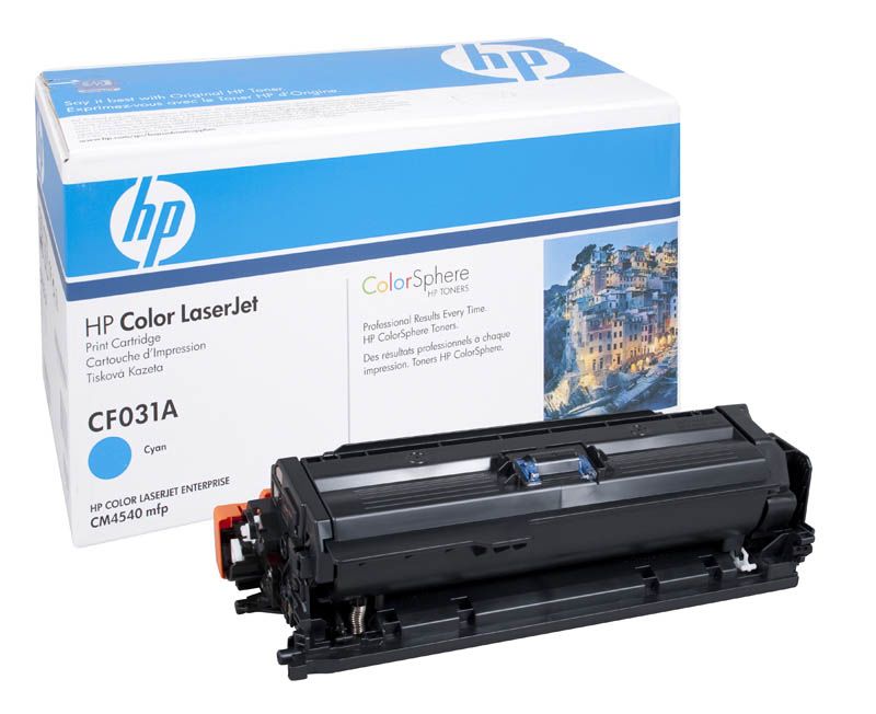 Тонер-картридж HP голубой для HP CM4540 (12500стр.) CF031A CF031A #2