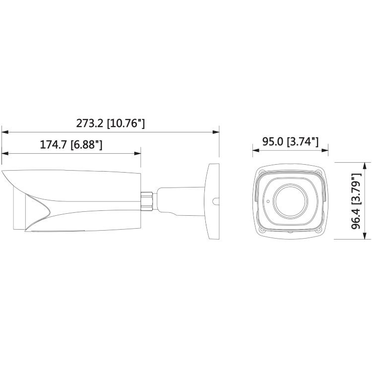 Видеокамера IP Dahua DH-IPC-HFW5231EP-ZE уличная цилиндрическая 2 Mп моторизированный объектив: 2,7-13,5 мм DH-IPC-HFW5231EP-ZE DH-IPC-HFW5231EP-ZE