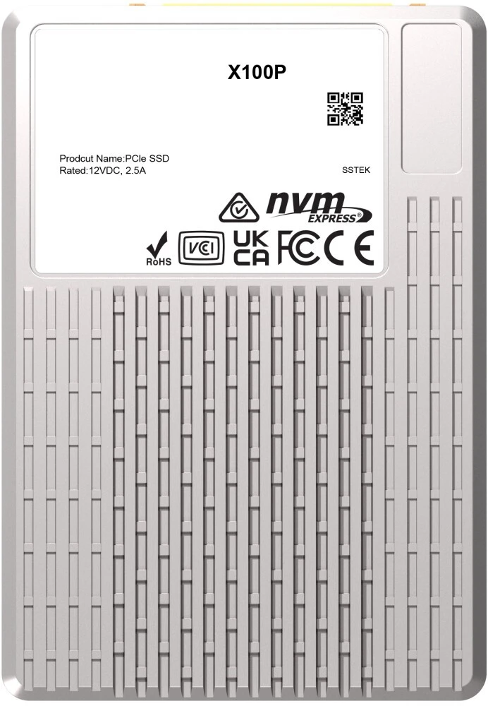 Твердотельный накопитель Phison SSD X100P 1920GB NVMe U.3 (15mm) PCIe NVMe Gen4 1x4 R7400/W6900MB/s 3D TLC 1750K/190K IOPS 1DWPD XP106H011T92P022T0400 XP106H011T92P022T0400
