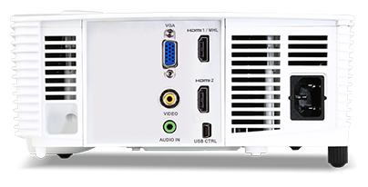 Проектор Acer P5327W DLP projector, 1280*800, DLP 3D, 17 000:1, 4000 ANSI Lumens, 2.4kg, HDMI, Lan MR.JLR11.001 MR.JLR11.001