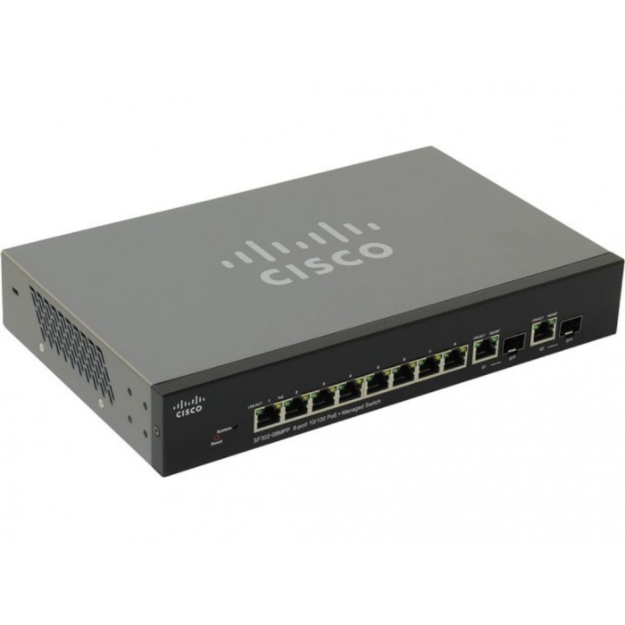 Коммутатор Cisco SB SF302-08MPP-K9-EU 8-port 10/100 Max PoE+ Managed Switch SF302-08MPP-K9-EU SF302-08MPP-K9-EU