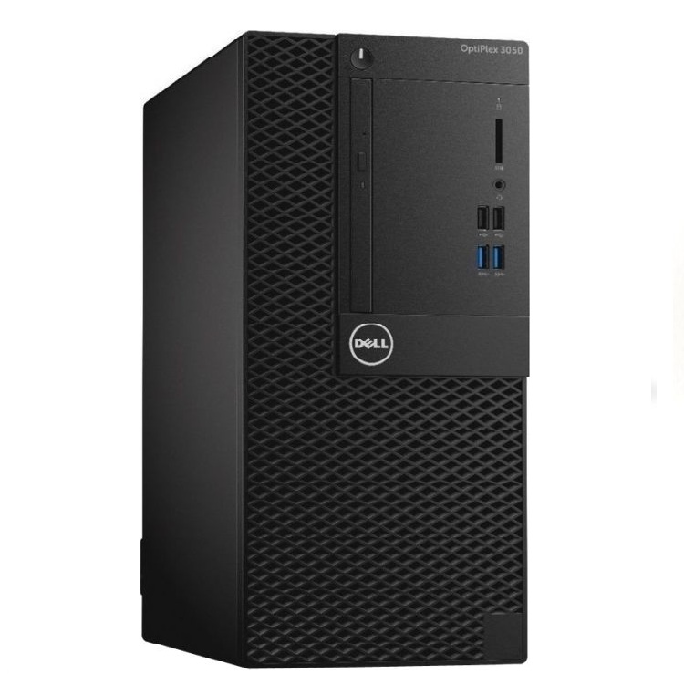 Компьютер Dell OptiPlex 3050 MT (i5 7500 (3.2)/8Gb/1Tb 7.2k/HDG630/DVDRW/ Linux/Eth/240W/клавиатура/мышь/черный/серебристый) (3050-0375) 3050-0375