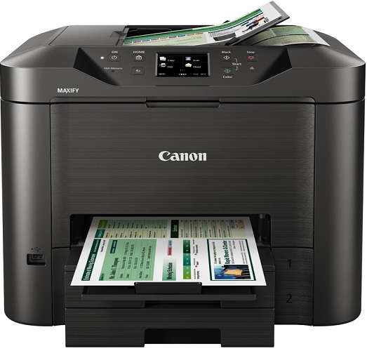 МФУ Canon MAXIFY MB2740 А4, (600х1200), ADF на 50 л., 24 из./мин. ч/б, 15,5 из./мин. цвет, лоток на 500 л., USB/LAN/WiFi, скан. на USB, дуплекс 0958C007 0958C007