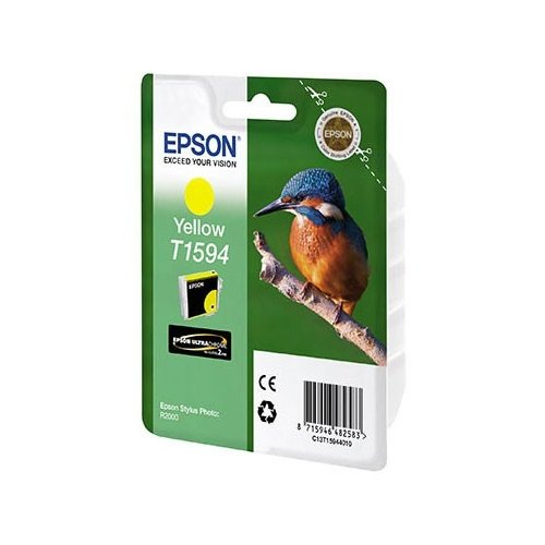 Картридж струйный Epson C13T15944010 for T1594 для Stylus Photo R2000 (yellow) C13T15944010
