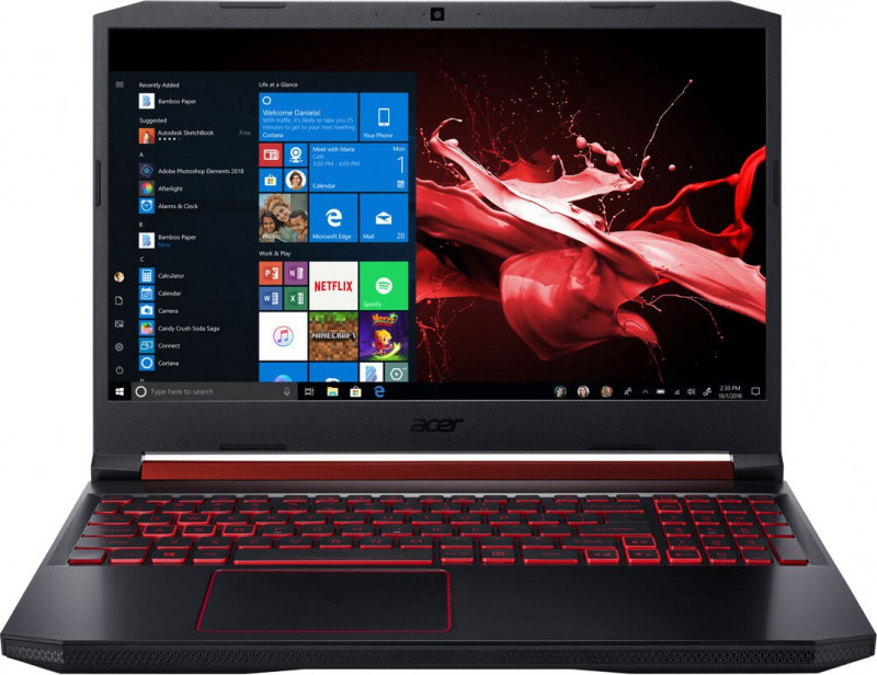Ноутбук Acer AN515-54-50YQ Nitro 15.6'' FHD(1920x1080)/Intel Core i5-9300H 2.40GHz Quad/12GB+512GB SSD/GF GTX1650 4 GB/WiFi/BT/1.0MP/4cell/2,2 kg/W10/1Y/BLACK NH.Q59ER.03K NH.Q59ER.03K