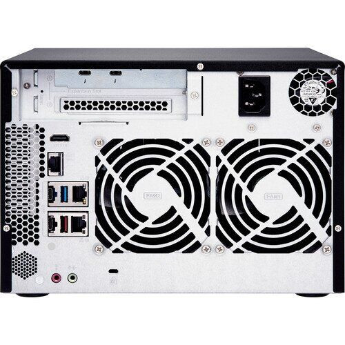 Сетевой RAID-накопитель QNAP 6-Bay 2.5"/3.5" SATA HDD/SSD + 2x M.2 PCIe  SSD slot, Intel Core  i3-8100T 4-core 3.1 GHz Processor, 4GB DDR4 RAM (2 x 2 GB) max 32 GB (2 x 16 GB), 2xGbE LAN, 1x5GbE TVS-672N-i3-4G TVS-672N-i3-4G