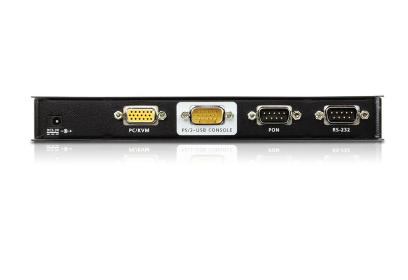 Удлинитель ATEN KVM+RS232 VGA+USB/PS2, управл. по IP, Rackmount/Desktop, 10/100 Base-T, с KVM-шнурами PS2+USB 1.2м CN8000-AT-G CN8000-AT-G