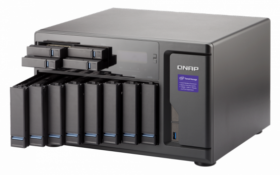 Сетевой RAID-накопитель QNAP 12 отсеков для HDD, двухъядерный Intel Core i3-6100 3,7 ГГц, 8 ГБ DDR4 RAM. TVS-1282-I3-8G TVS-1282-I3-8G