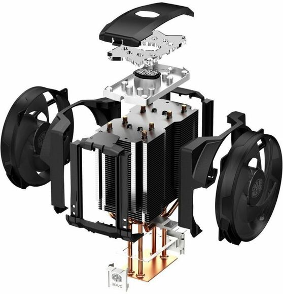 Вентилятор Cooler Master MasterAir Maker8, 900 - 1800 RPM, 250W, Red LED fan, Full Socket Support MAZ-T8PN-418PR-R1 MAZ-T8PN-418PR-R1