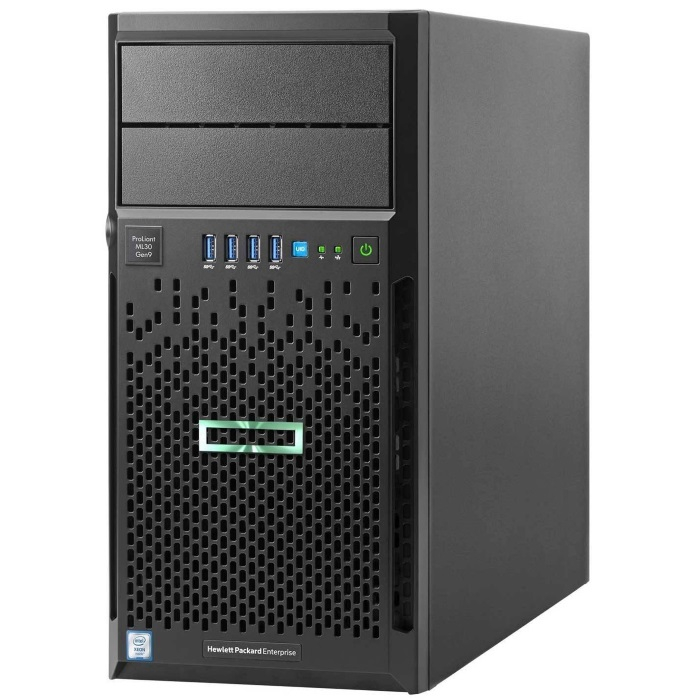 Сервер HPE HPE ProLiant ML30 Gen9 1xE3-1220v6 1x16Gb 2x1Tb 7.2K LFF SATA B140i 5720 2P 1x350W  823401-001 823401-001