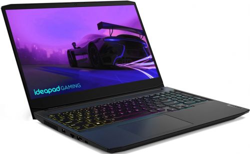 Ноутбук Lenovo IdeaPad Gaming 3 15ACH6 15,6 FHD (1920x1080)IPS AG, Ryzen 7 5800H, 2x8GB DDR4 3200, 512GB SSD M.2, RTX 3050Ti 4GB, WiFi, BT, TPM2, HD Cam, 45Wh, 170W Slim Tip, NoOS, 1Y, Shadow Black, 2.25kg 82K201KKRE 82K201KKRE