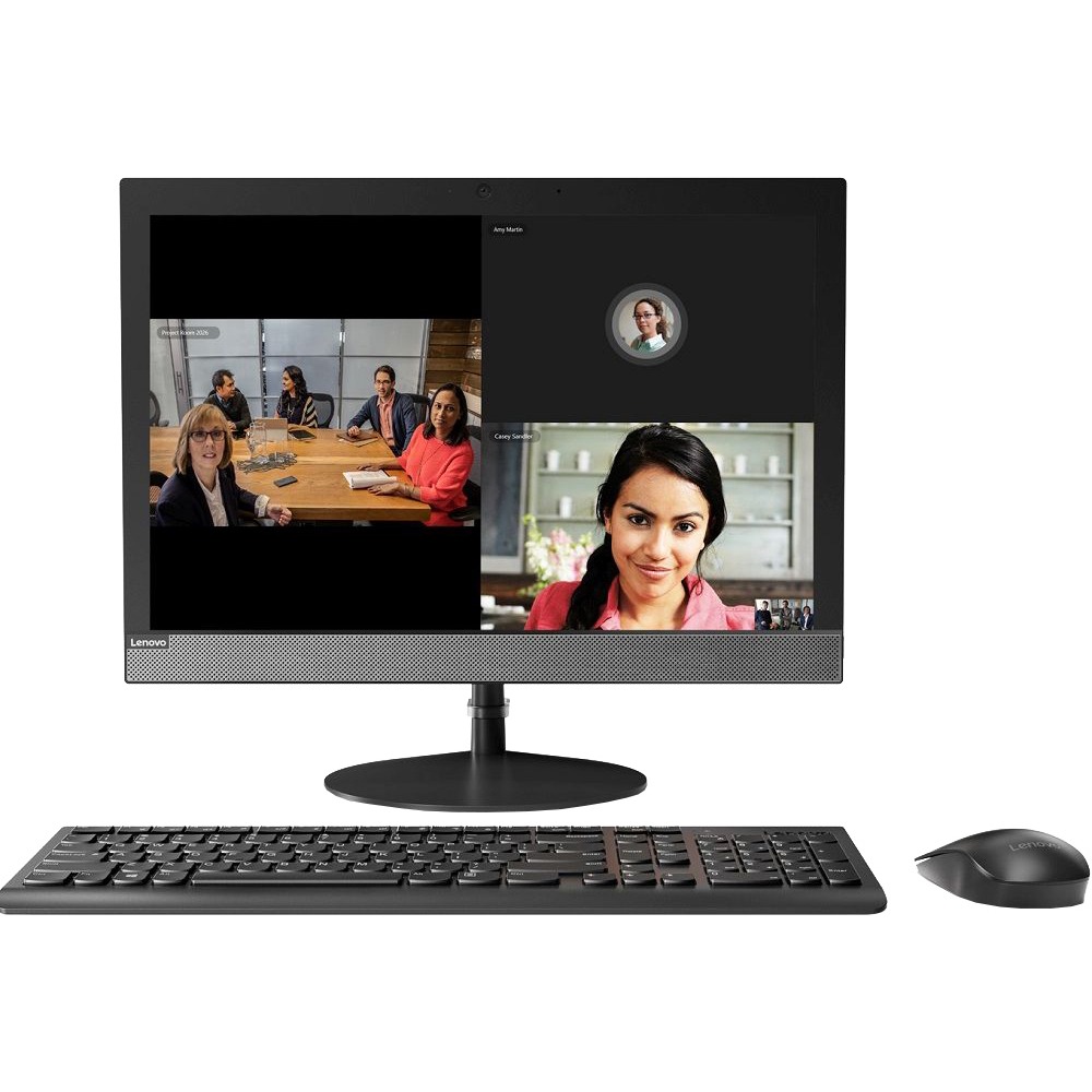 Моноблок Lenovo IdeaCentre V130-20IGM 19.5" WXGA+ PS J5005 (1.5)/4Gb/1Tb 5.4k/UHDG 605/DVDRW/CR/noOS/GbitEth/WiFi/BT/65W/клавиатура/мышь/черный 1440x900 10RX000YRU 10RX000YRU