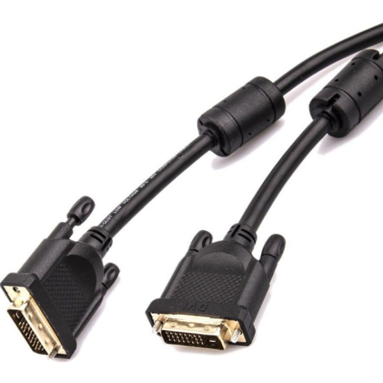 Кабель Aopen DVI (24+1) M/M 1.5m, 2 фильтра /Qust ACG442GD-1.5M ACG442GD-1.5M