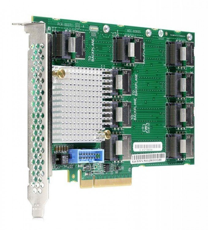Плата расширения HPE DL580 Gen10 12G 24-port SAS Expander with Cables (Not supported in the secondary riser) 881101-B21 881101-B21