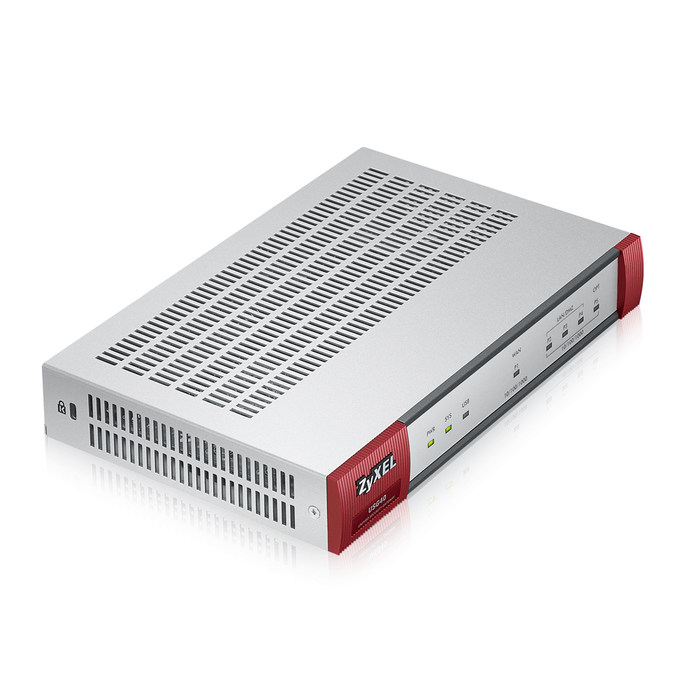 Межсетевой экран ZYXEL GE 3x LAN/DMZ, 1x WAN, 1x OPT, UTM набор подписок на один год (AS,AV,CF,IDP) USG40-RU0102F USG40-RU0102F