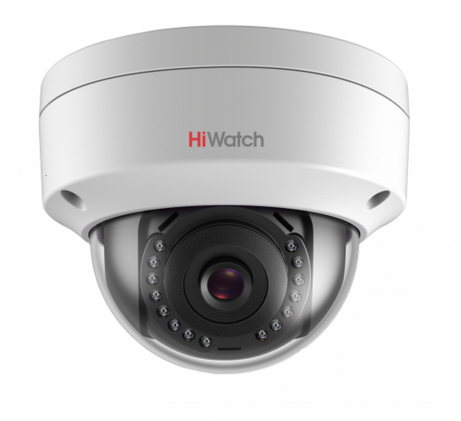 Видеокамера IP HiWatch DS-I252 (6 mm) 2Мп уличная купольная мини с ИК-подсветкой до 30м;объектив 6мм DS-I252 (6 mm) DS-I252 (6 mm)