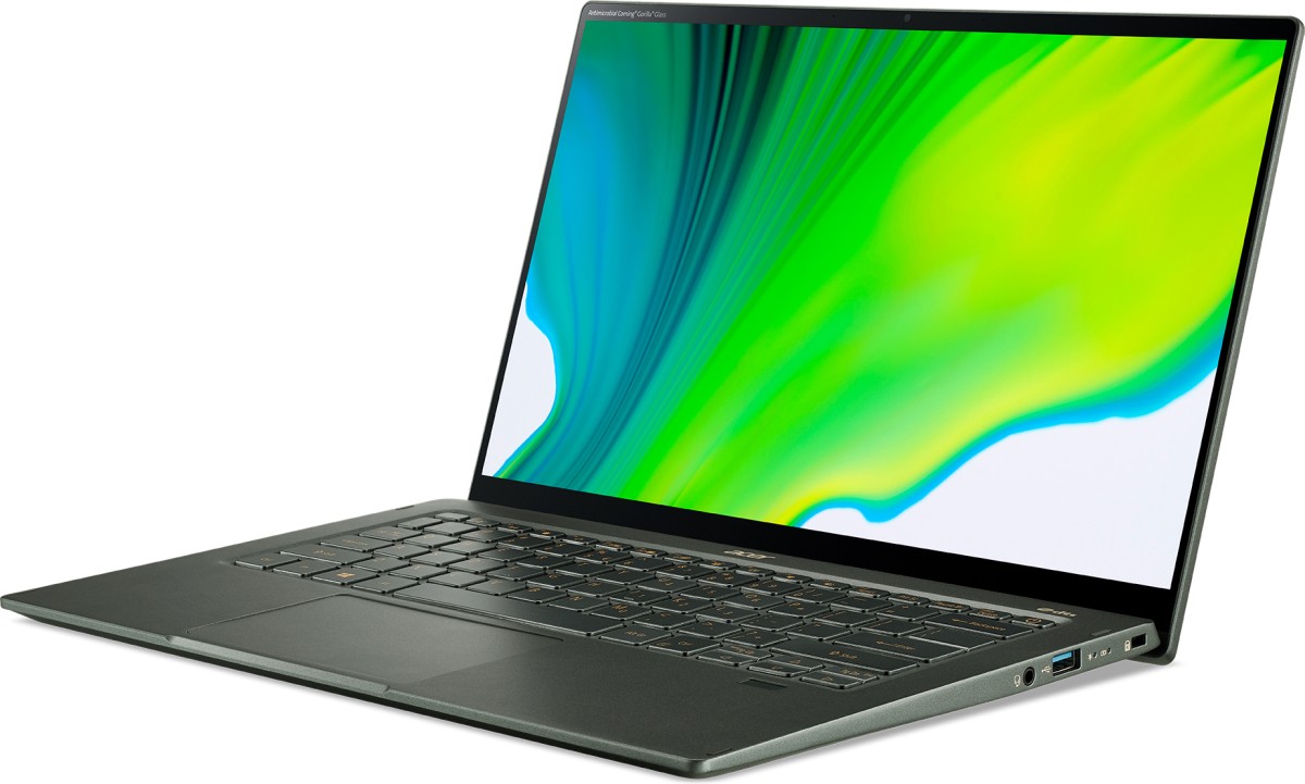 Ультрабук Acer Swift 5 SF514-55TA-79P5 Core i7 1165G7/16Gb/SSD512Gb/Intel Iris Xe graphics/14"/IPS/Touch/FHD (1920x1080)/Eshell/d.green/WiFi/BT/Cam NX.A6SER.004 NX.A6SER.004